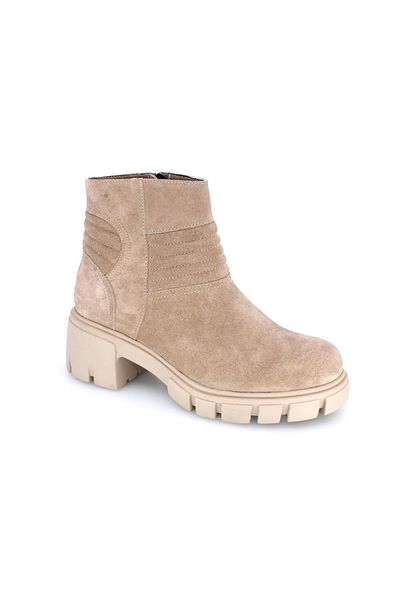 Muya Orthopedix Keiih 6 Point Genuine Leather Zippered Heel Spur Padded Women's Boots324014