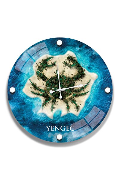 EMYA HOME Ceas din sticlă Crab - 40 cm