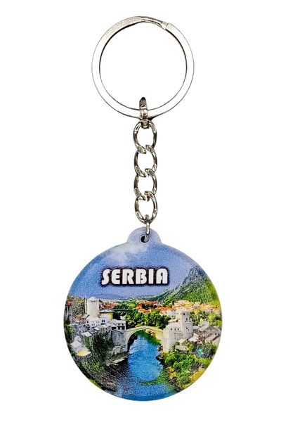 Dünyadan Hediyeler Serbia Themed Keychain Cover Opener