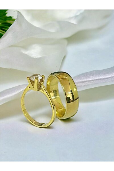 Genel Markalar 6 Mm Bombe Tektaş Hediyeli Alyans