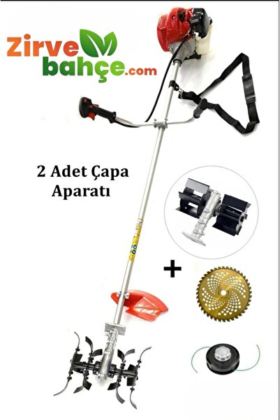 Zirve Yan Tırpan + Çapa Makinesi (2 Adet Çapa) 3.2kw 4.6hp