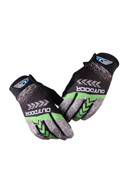 Sortie Eldiven Uzun Parmak Likralı Yeşil