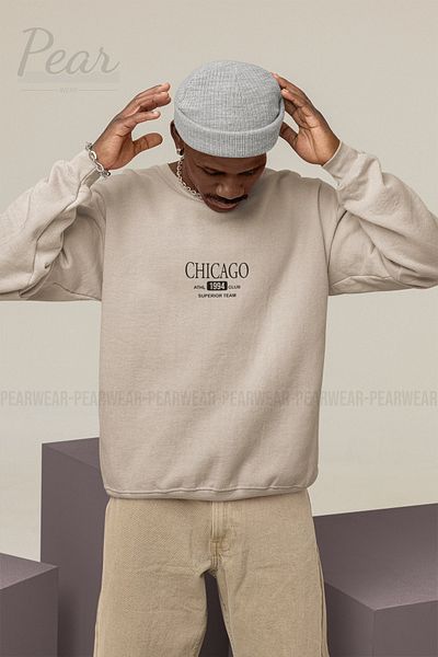 Pear Wear Ανδρικό φούτερ με στάμπα Chicago