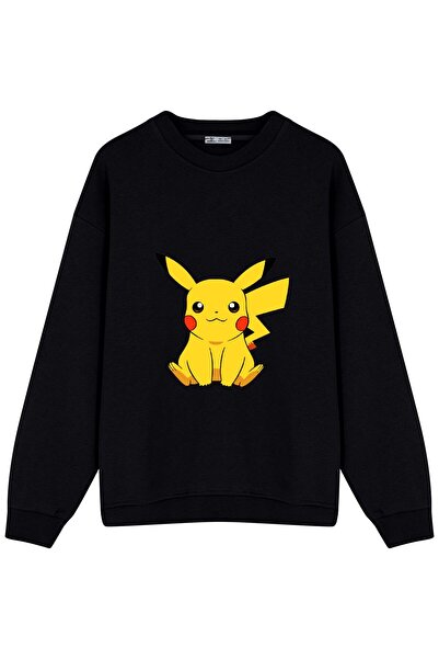 GreenMint Unisex Oversize Sweatshirt Pokemon_Pikachu
