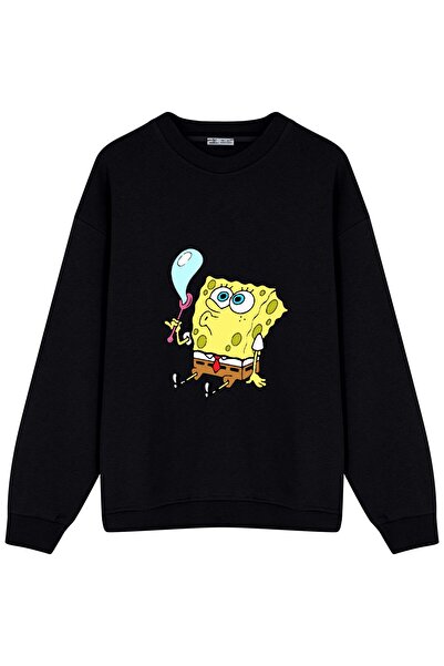 GreenMint Unisex Oversize Sweatshirt Sünger Bob