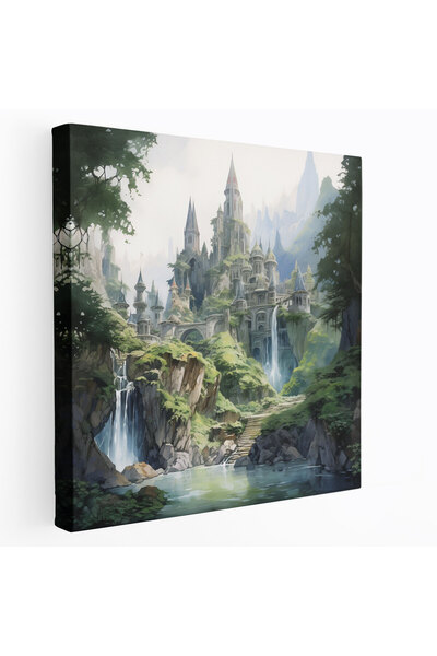 PaintedAnarchy Yüzüklerin Efendisi Duvar Sanatı - Rivendell'in Serenitesi - Y...