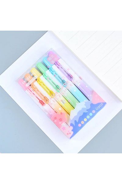Kawaii Chosch Sakura Patterned Press-On Highlighter Special Series