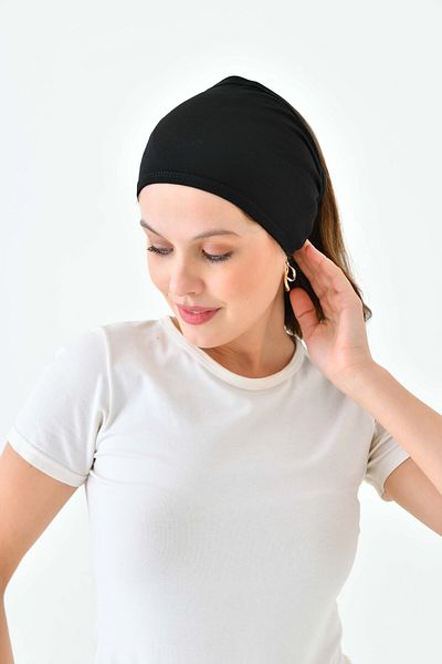 mirach Pack of 2 Wide Bonnet Bandana Hair Bandana Bonnet Hijab Sports Combed Cotton Enli
