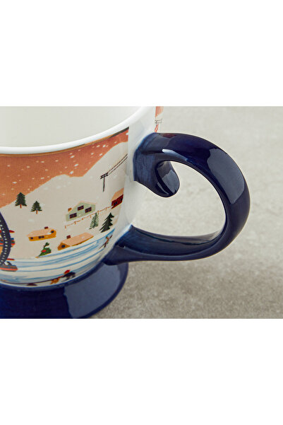 English Home Ayşık Sun Set - New Bone China Mug, Colorful