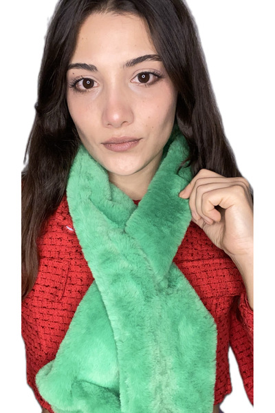 laviyonsa Colorful plush scarf & neck collar