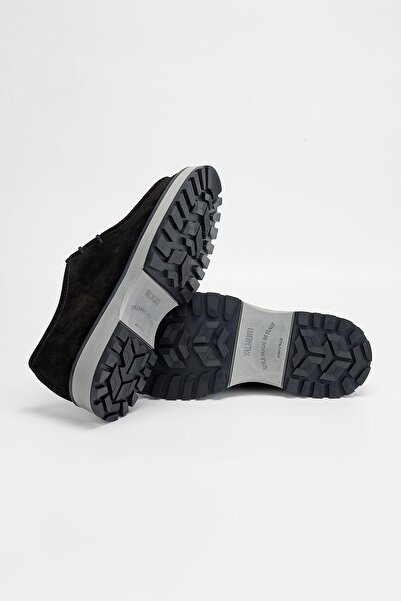 Valmenti Ежедневни дамски черни велурени обувки от естествена кожа