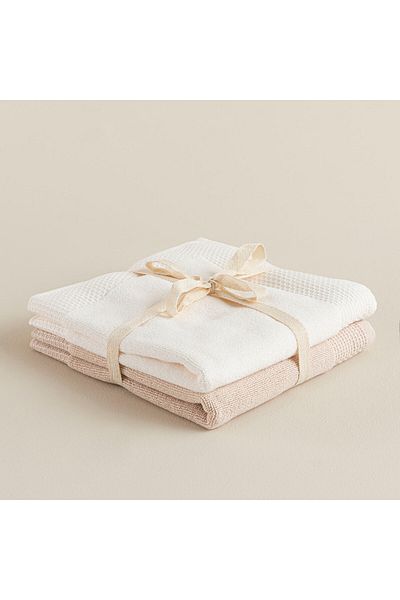 Chakra Sobeska 2-teiliges Mopp-Set - 50x70 cm Ecru/Beige
