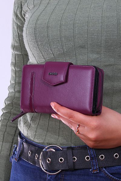 Grande 2716 genuine leather women's wallet card holder multi-compartment medium size DAMSON