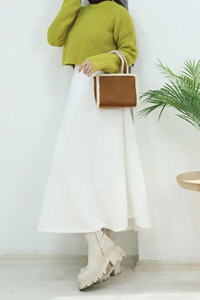 lurex moda Fustă LATĂ DIN TESTURĂ SCUBA