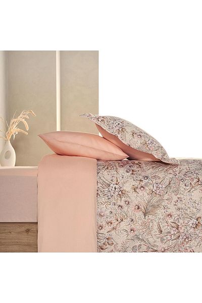 Marie Claire Serenity قطن ساتان - طقم غطاء لحاف فردي