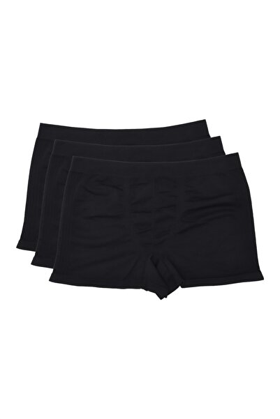 ADAM BOXES Boxer Trunk Neo-sincosido 3 عبوات - أسود (غير مخيط/غير ملحوم)