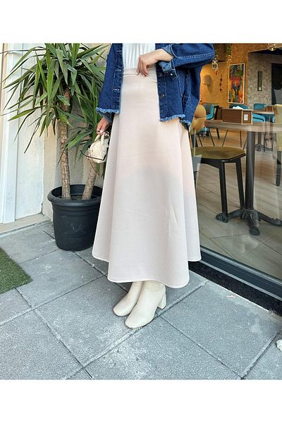 lurex moda Υφασμάτινη φούστα SCUBA με φαρδιά κοπή