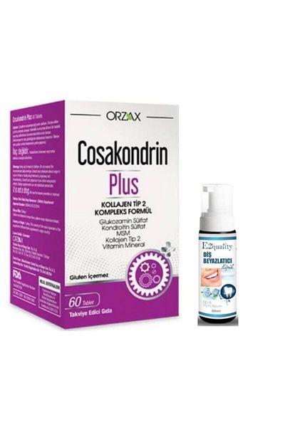 Ocean Orzax Cosakondrin Plus - 60 Tablets Whitening Teeth Foam Gift