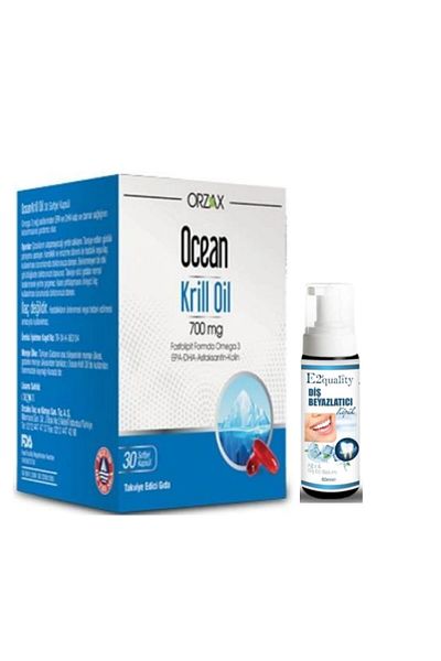 Ocean Orzax Ocean Krill Oil - 30 Capsules Whitening Foam Gift