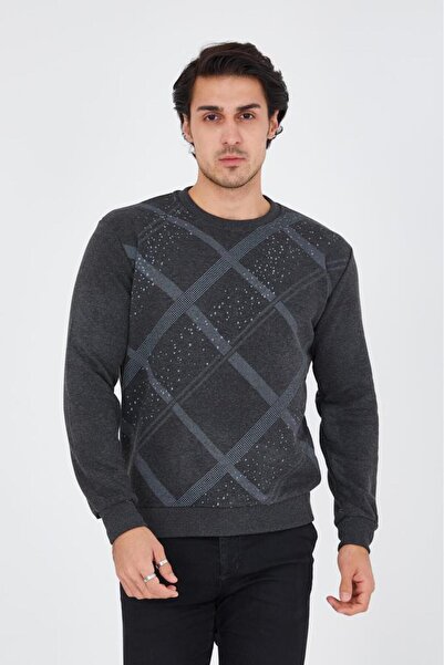 Rey Polo Bisiklet Yaka Baskılı Sweatshirt