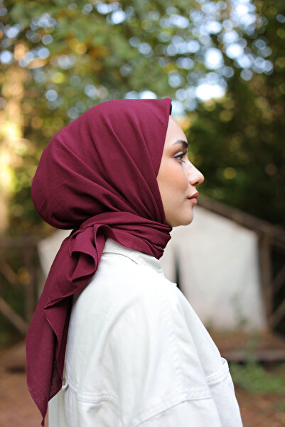 shalby Hijab Βαμβακερό Φουλάρι Βουργουνδίας