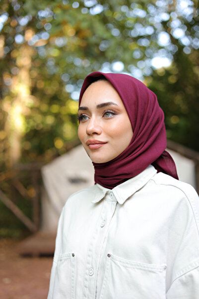 shalby Hijab Cotton Cotton Scarf Claret Red