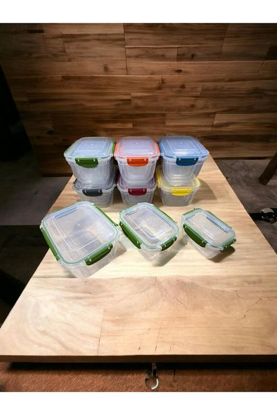 ARALMİNİAVM World 3-Piece Leak-Proof Locking Vacuum Lid Food Food Food Pulses Breakfast Picnic Storage Container Set