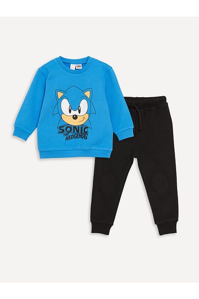 LC Waikiki Mikina a tepláky s potiskem Crew Neck pro chlapečka – sada 2 ks