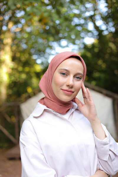 shalby Χιτζάμπ Βαμβακερό Φουλάρι Dusty Rose