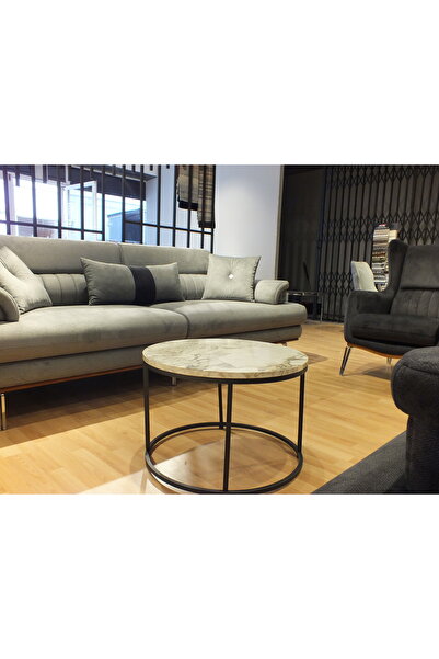 Ata Lüx Orta Sehpa Dekoratif Mobilya Yuvarlak Sehpa