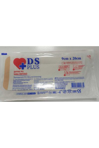DS Sağlık Damla Health Transparent Waterproof PU Wound Cover 9cm x 20 cm 25 PACK