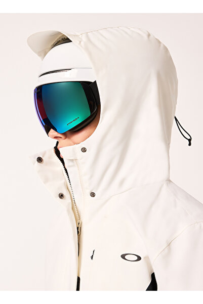Oakley Beyaz - Siyah Kadın Kapüşonlu Kayak Montu FOA500470 WMNS HEAVENLY RC JACKET