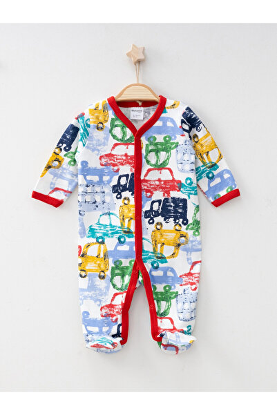 My Hanne Car Printed Piping Jumpsuit 1232