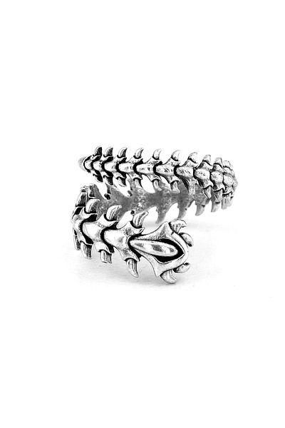 Solfera Cyan Centipede Wrapped Brass Adjustable Men's Ring RG033