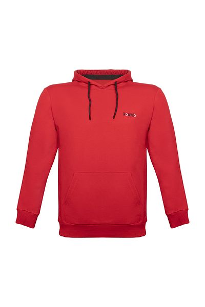 FORMO Men's Crew Neck Embroidered Hooded Sweat