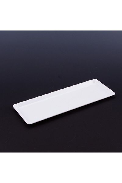 Cesil Polycarbonate White Unbreakable Display Tray 10 x 30 cm