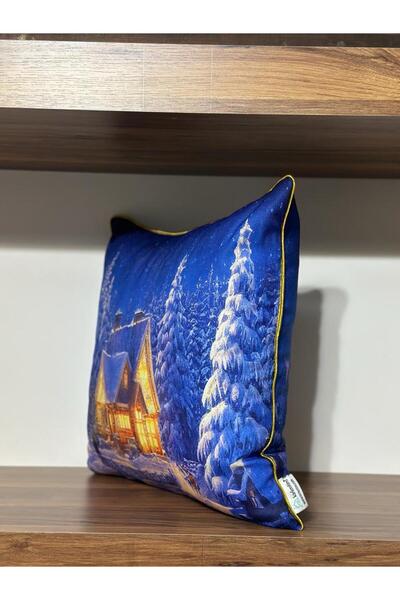 KIRLENTİM H1055 Подушка з цифровим принтом, з двостороннім візерунком та облямівкою по краях