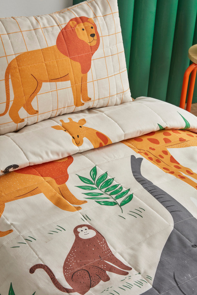 Karaca Home Young Giraffe World Tek Kişilik Yatak Örtüsü Takımı
