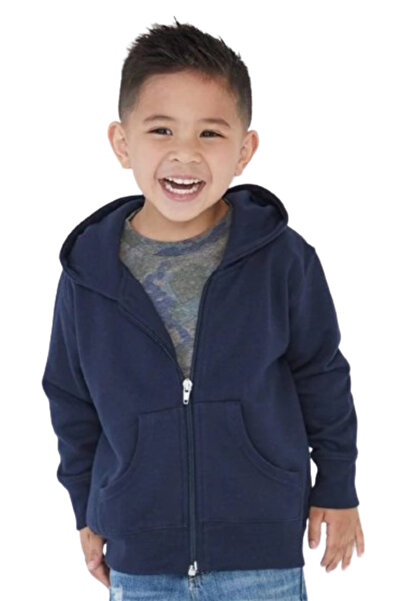 Nacar Unisex Çocuk Fermuarlı Sweatshirt Kapşonlu Hırka