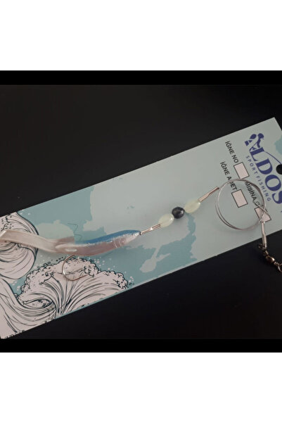 ALDOS Levrek Lüfer Avcısı (3 ADET) Çelik Telli Silikon Balık 6,5 Cm Mavi