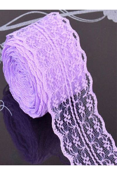 Kazanabil Guipure LACE RIBBON RIBBON DECORATION MATERIAL LILA 4CMX20MT