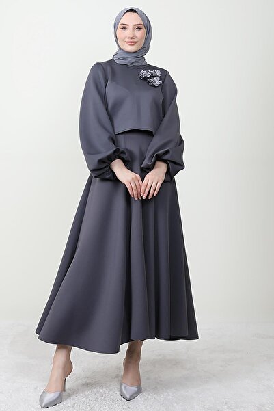 Giza Giyim Princess Skuba Suit Dark Gray