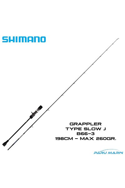Shimano 25 Grappler Type J B663 198cm Max 260gr Tetikli Slow Jig Olta Kamışı