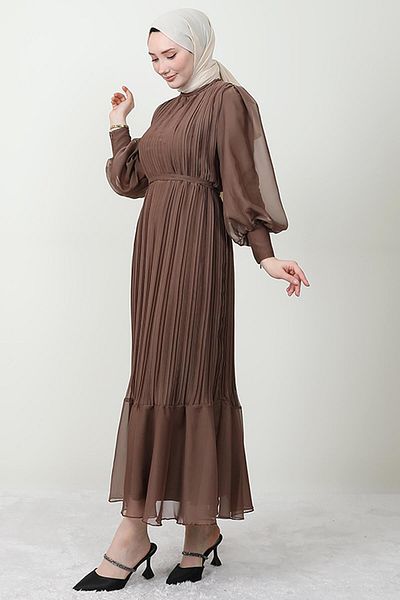 Giza Giyim Rochie de seara plisata Maro