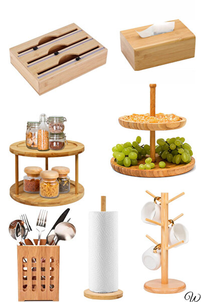 NEWNOW 7 Bambu Set, Çeyizlik Mutfak takımı