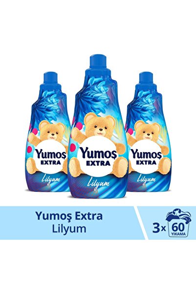Bingo Yumoş Extra Konsantre Çamaşır Yumuşatıcısı Lilyum 1440 ml 60 Yıkama X3 ...