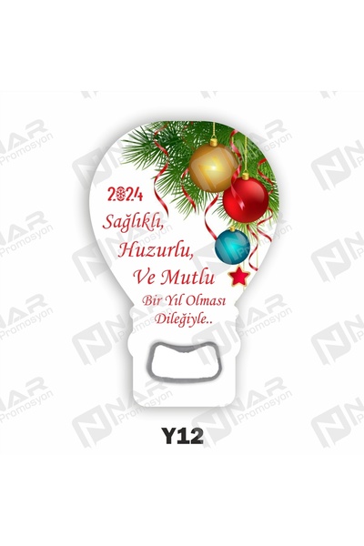 Nar Promosyon 2026 Yeni Yıl Temalı 40 Adet Açacak Magnet Mıknatıslı Hediyelik...