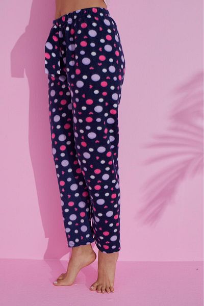 Farya Home Луксозни зимни плюшени зимни плюшени панталони Welsoft Fleece Polka Dot