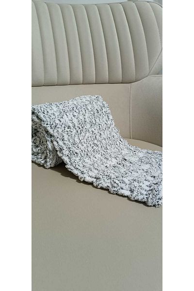 Moda Biçer Şal de eşarfă tricotat de pluş