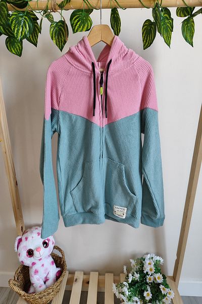 DFN POLAR HOODED ZIPPERED TRACKSUIT TOP